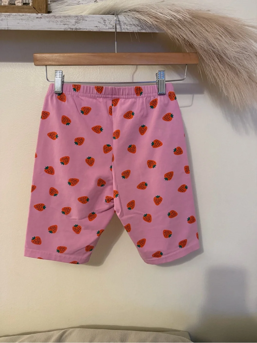 Hanna Andersson Pink Strawberry Biker Shorts - Size 12 (150cm) Worn once!